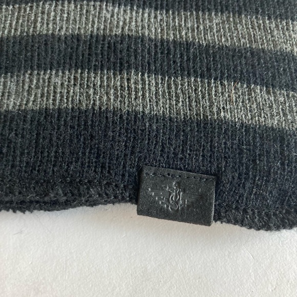 New Dockers Unisex 100% Acrylic Black Grey Knitted Scarf and Hat One size - Picture 3 of 9
